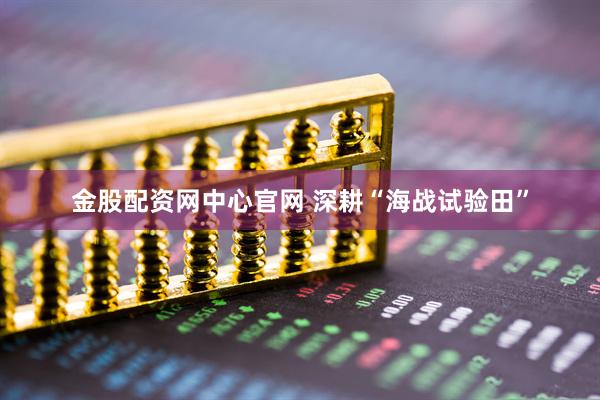 金股配资网中心官网 深耕“海战试验田”